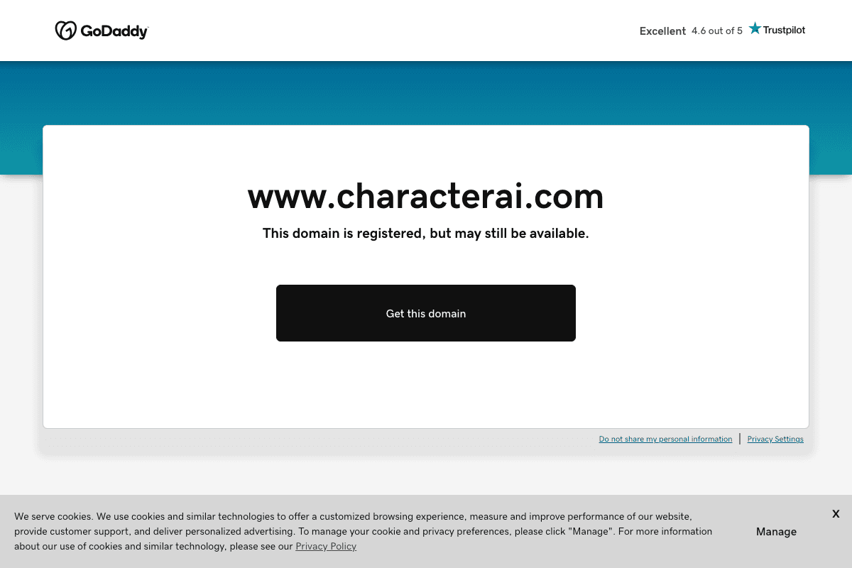 Character AI screenshot