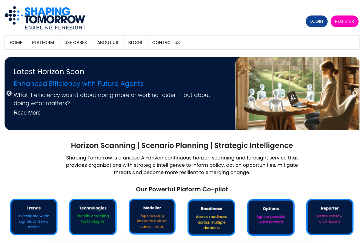 Shaping Tomorrow screenshot