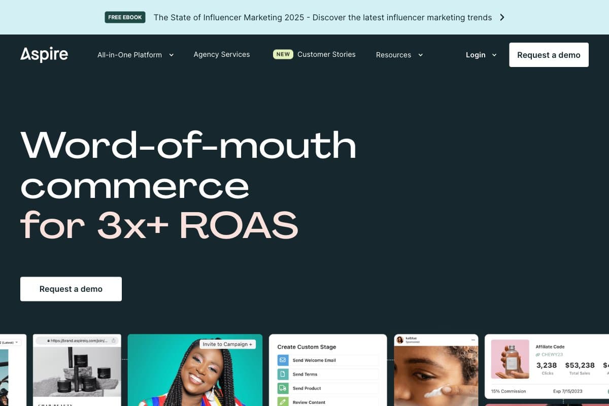 AspireIQ homepage interface screenshot
