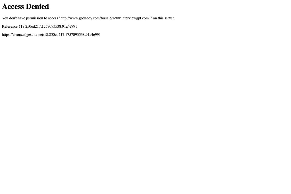 InterviewGPT screenshot