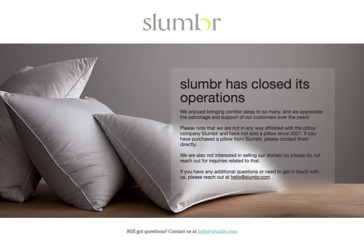 Slumbr homepage interface and features - marketing tool review