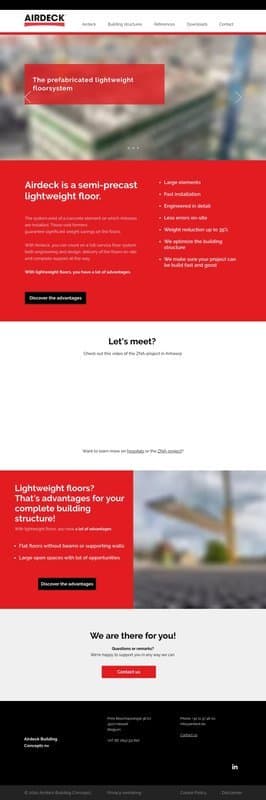 AirDeck homepage interface - marketing tool review