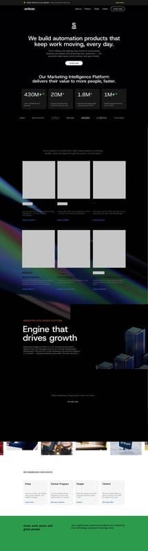 airSlate homepage interface - marketing tool review