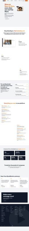 BombBomb homepage interface - marketing tool review