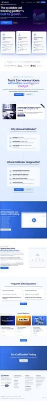 CallScaler homepage interface - marketing tool review