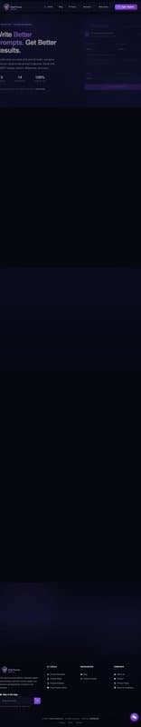 Chat Prompt Genius homepage interface - marketing tool review