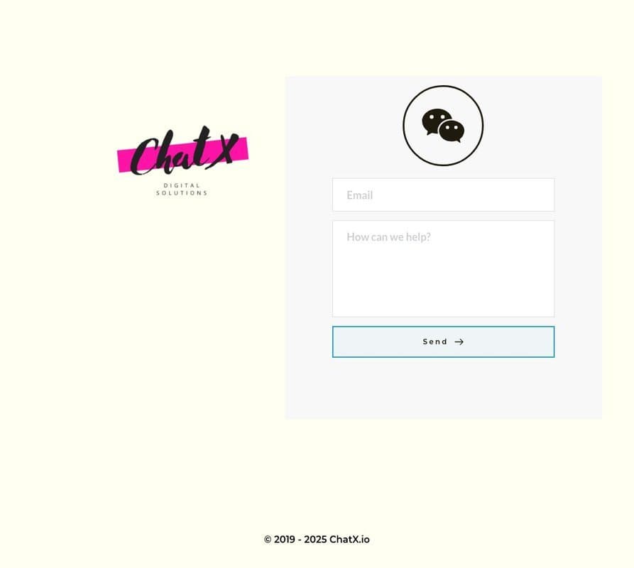 ChatX homepage interface - marketing tool review