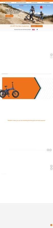 Engwe homepage interface - marketing tool review