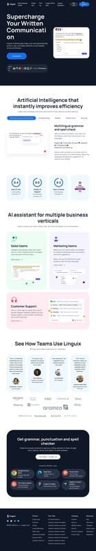 Linguix homepage interface - marketing tool review