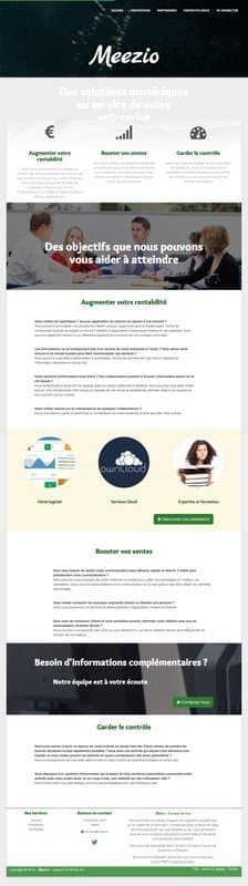 meez homepage interface - marketing tool review