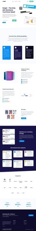 Snapt homepage interface - marketing tool review