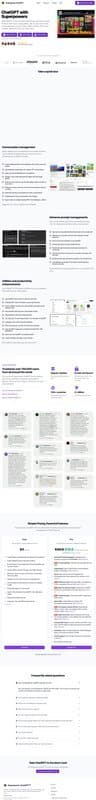 Superpower ChatGPT homepage interface - marketing tool review