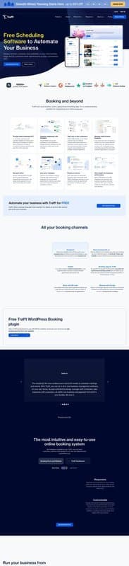 Trafft homepage interface - marketing tool review