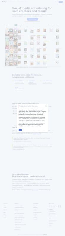 TwitterBio homepage interface - marketing tool review