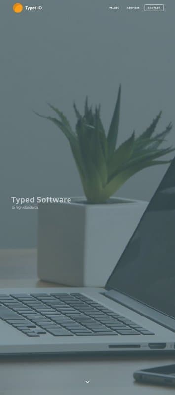 Typed homepage interface - marketing tool review