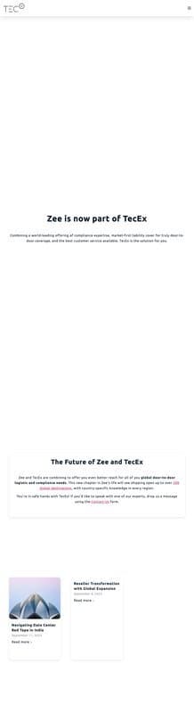 Zee homepage interface - marketing tool review