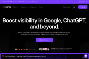 Surfer Review: Complete Guide for 2025 – Features, Pricing & Alternatives logo