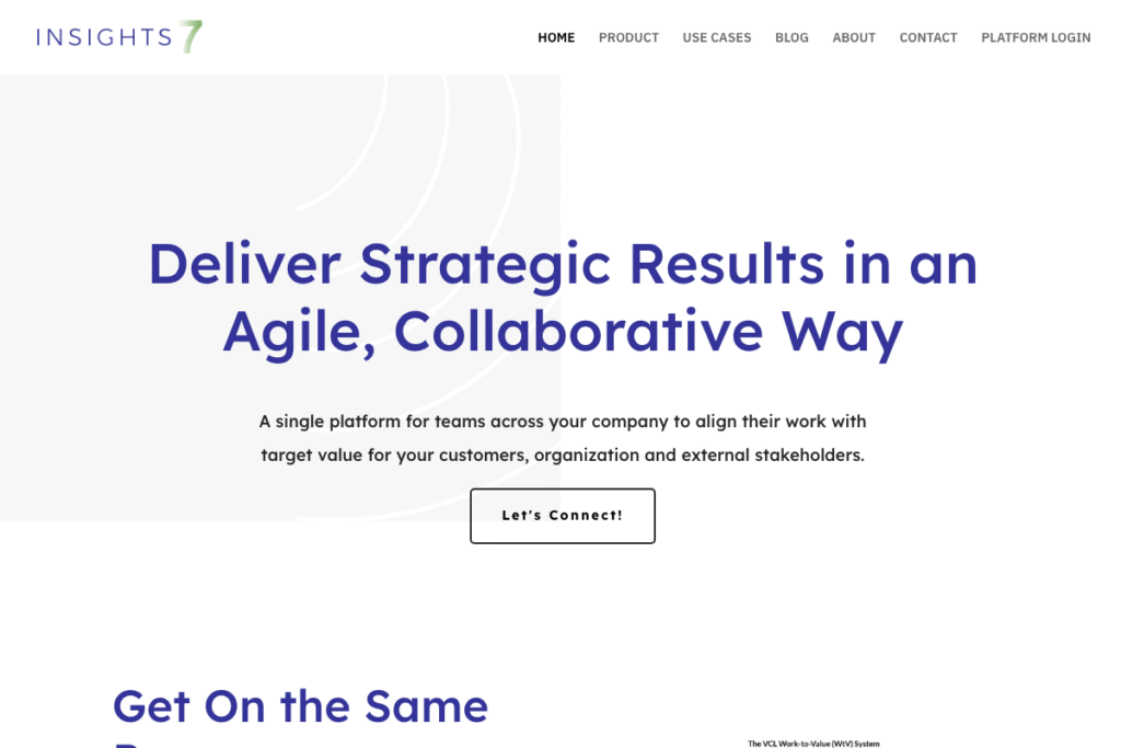 Insight7 homepage interface