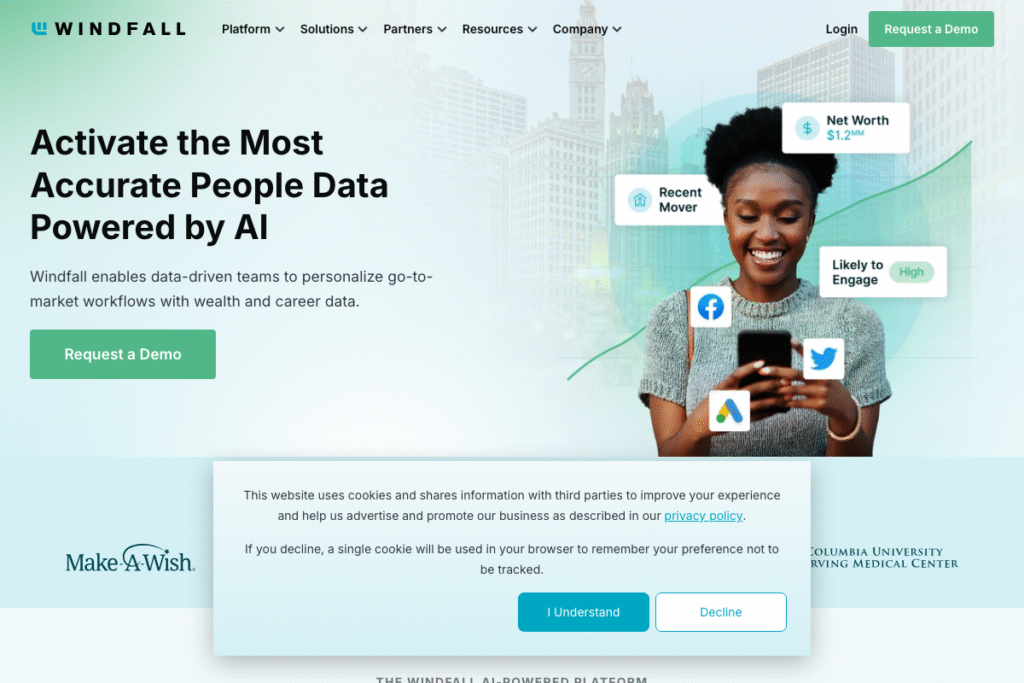 Windfall AI Copilot Review – Features, Pricing & Alternatives 2025 homepage interface